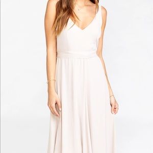 Jenn Maxi Dress in Show Me The Ring Crisp!